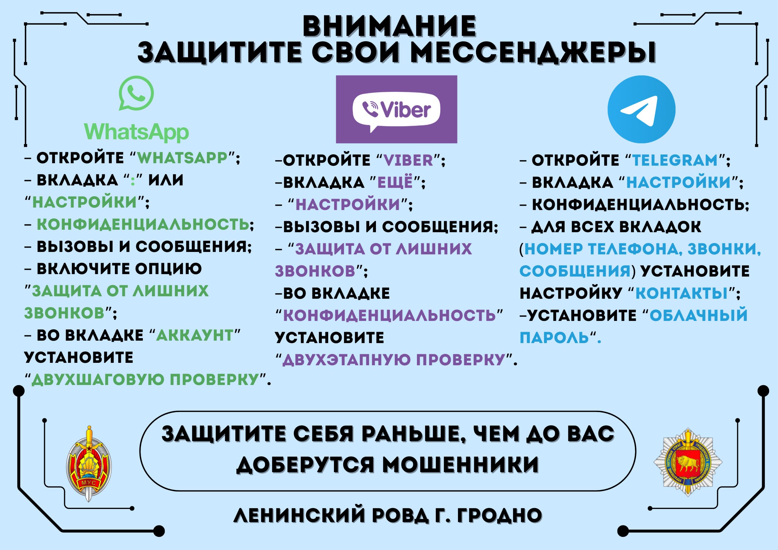 Защита мессенджеров